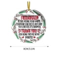 thumbnail image 3 of Xihbxyly Colgante Acrílico Navideño, Diseño Redondo con Textura Cóncava, Cuerda Dorada Duradera, Decoración Navideña Multiusos, Adorno para Árbol, Decoración Del Hogar, Tamaño 8 X 8 Cm, 3 of 5