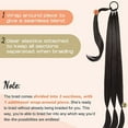 thumbnail image 4 of Christmas wigs human hair Long Braided Ponytail Extension For Black Women With Hair Tie Straight Wrap With Braid Ponytail Extension Synthetic Hair Pieces 34 Inch wig caps for women lace front, 4 of 6