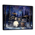 thumbnail image 2 of Designart "Winter Rhythms On Music Drums I" Music Floater Framed Canvas Prints, 2 of 5