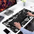 thumbnail image 2 of Long Mouse Pads for Desk,Black Hand Flower Snake Pattern Desk Mats on Top Of Desks, Desk Mouse Pad Extra Large with 3mm Non-Slip Base and Stitched Edge for Gaming,Office,Work,Home 31.5"x15.7", 2 of 6