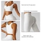 thumbnail image 5 of Pantalones de yoga de cintura alta apretado elástico cadera elevación Slim entrenamiento polainas pantalones para deportes correr, 5 of 7