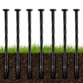 thumbnail image 1 of 300Pcs 8-Inch Plastic Landscape Edging Spikes, Spiral Anchoring Nails for Weed Barrier, Paver Edging, Landscape Edging, Artificial Turf, Grass Pathways, and More, 1 of 7
