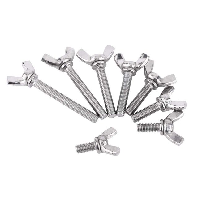 10 tornillos de mariposa M5, tornillos de máquina de acero inoxidable 304, tornillos de fijación de mariposa de 16 mm, kit surtido de herramientas de reparación, surtido de arandelas (M5 * 16 mm) Sailing Electrónica