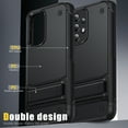 thumbnail image 2 of ELEHOLD Rugged Case for Samsung Galaxy A53 5G,Hybrid Military Grade Drop Protection Built-in Hidden Kickstand Shockproof Armor Cover for Samsung A53 5G,Black, 2 of 7