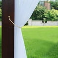 thumbnail image 4 of JANDEL 1 Piece Semi Sheer Voile Window Curtain Drapes Grommet Panels for Bedroom, Living Room & Kids Room, 52*83inch, 4 of 12