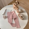 thumbnail image 2 of FAOWME Child Baby Girls Cute Leisure Pants And Soft Leggings Toddler Wear Trousers Pink 12-24 Months, 2 of 3