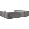 thumbnail image 3 of Meridian Furniture Quincy Sectionnel Modulaire en Velours Gris, 3 of 14