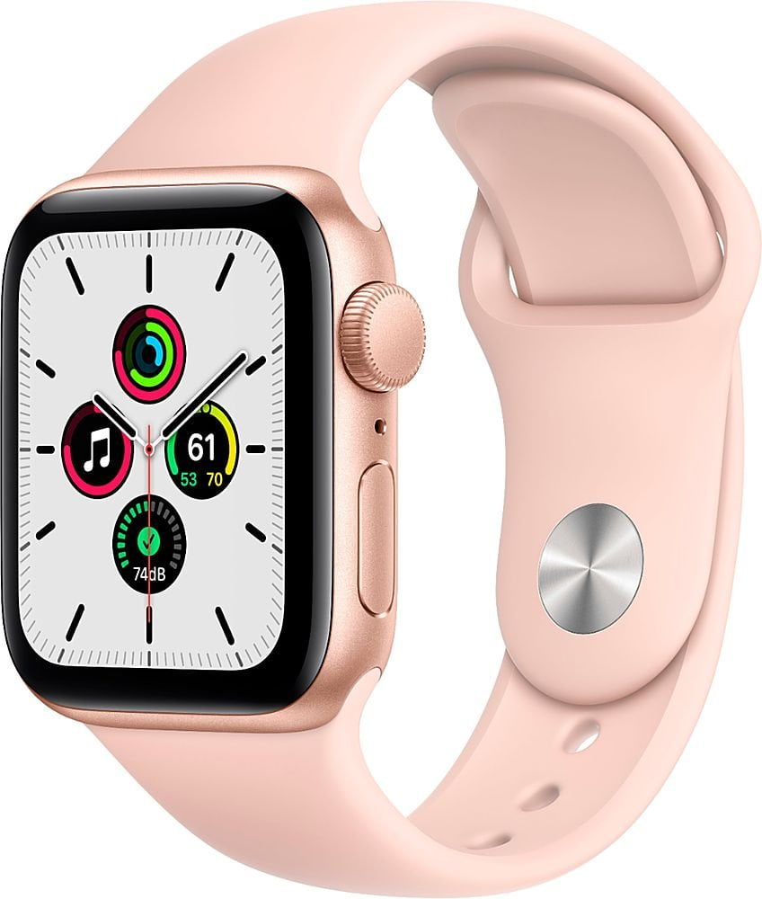 Apple Watch Series 6 GPS Cellular 40mm Gold Aluminum Case with Pink Sand Sport Band Regular Walmart