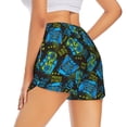 thumbnail image 3 of Vsdgher Play Game Print Women's Running Double Layer Shorts High Waisted with Pockets Elastic Yoga Workout Athletic Gym Sports, 3 of 8