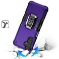 thumbnail image 3 of For Samsung A17 5G OPTIMUM Magnetic Ring Stand Hybrid Case Cover - Dark Purple, 3 of 3