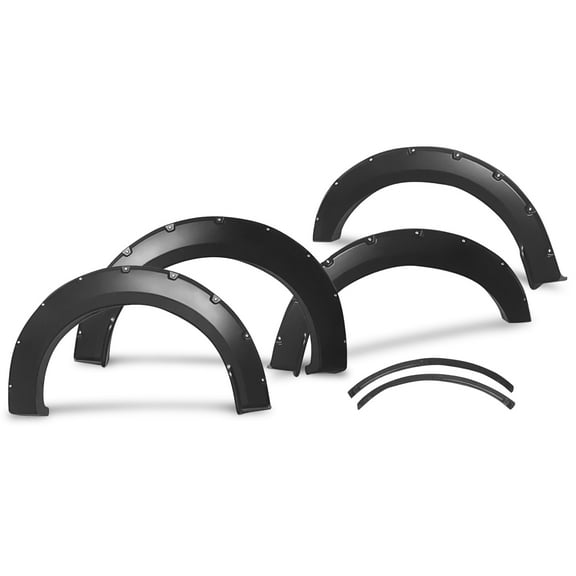 Ikon Motorsports Compatible with 15-17 Ford F150 Pocket Rivet Style Fender Flares 4PC - PP