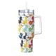 thumbnail image 1 of Regalos personalizados de Mickey Mouse para vasos de 40 oz con asa y pajita - Taza de café de viaje de acero inoxidable con tapa - Regalos ideales para mujeres, niñas y niños en cumpleaños y Navidad, 1 of 8