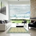 thumbnail image 7 of Ahgly Company Machine Washable Indoor Square Abstract Brown Gold Area Rugs, 8' Square, 7 of 7