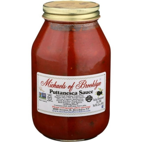 MICHAELS OF BROOKLYN SAUCE PUTANESCA GF 32 OZ - Pack of 6
