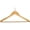Brown, variant on Wooden Suit Hanger with Anti-Theft P-Nail Hook, Natural Finish with Chrome Hardware, Box of 50