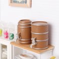 thumbnail image 4 of COMPUKAS Miniature Wooden Wine Barrel for Decor Realistic Design Portable and Convenient 4 Pieces, 4 of 8