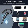 thumbnail image 4 of Inteprter Cómodos auriculares Bluetooth con ángulo de con sonido HD 48 h, tiempo de reproducción prolongado con carga Cables de audio/vídeo, 4 of 6