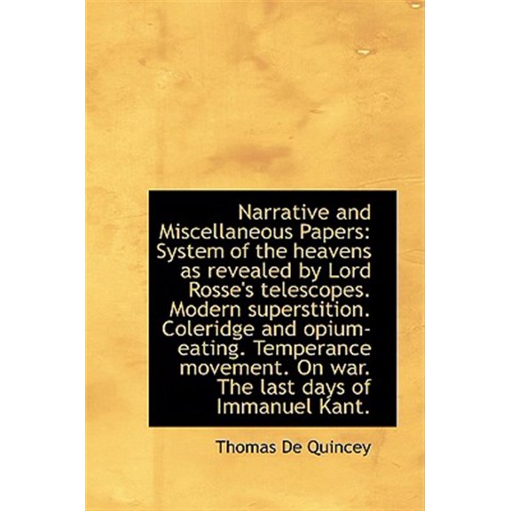 Pre-Owned Narrative and Miscellaneous Papers: System of the Heavens as Revealed by Lord Rosse's Telescopes. Mo, (Paperback)