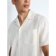 thumbnail image 4 of Free Assembly Men's Textured Camp Shirt with Short Sleeves, Sizes S-3XL, 4 of 6
