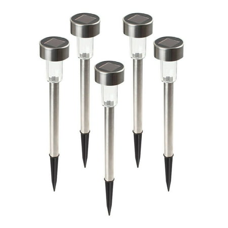 

XFLWAM 8PCS Garden Outdoor Stainless Steel LED Solar Landscap E Pat H Lights Yard Lamp