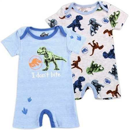 

Jurassic World Boys Infant 2-Pack Rompers Size 0-9 Months