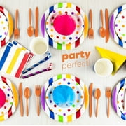 PLASTICPRO Plastic Silverware Kitchen Utensil Set Disposable Plastic Forks, Spoons and Knives, 400 Pack