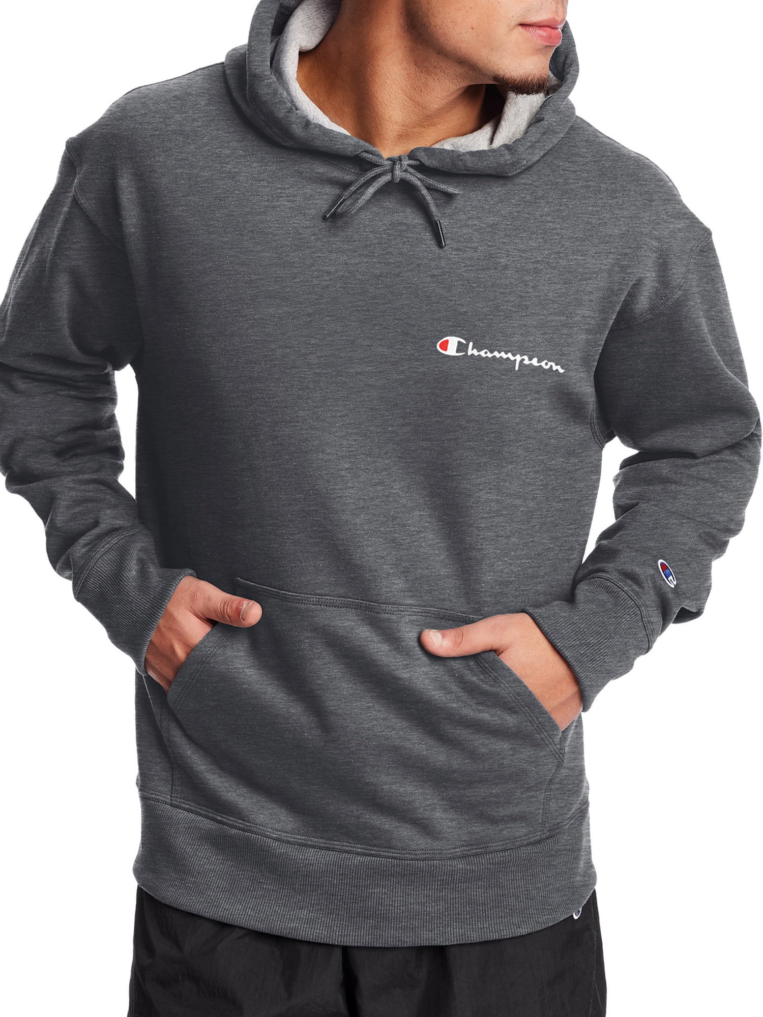 Black Champion Men's Graphic Pullover Hoodie Black Champion Men's Graphic Pullover Hoodie