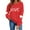Red, variant on FAWUUDO Womens Casual Heart Graphics Shirt Long Sleeve Pullover Loose Crewneck Cute Love Printed Sweatshirt Tops Black XL
