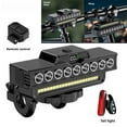 thumbnail image 3 of Rechargeable Waterproof Bicycle Headlight with Horn, 9 LEDs and 7 Modes, IPX5 Waterproof Long Battery Life with Power Display for Efficient Night Riding Cycling Safety, 3 of 7