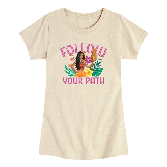 Moana Live Action - Follow Your Path - Toddler Girls Fitted Short Sleeve T-Shirt