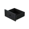 thumbnail image 2 of K&K 48 inch Large Kitchen Island with Drop Leaf,Power Outlet,Internal Storage Rack,Rolling Kitchen Storage Cart on 5 Wheels with 5 Open Side Racks,for Kitchen,Dining Room,Black(Not Include Stools), 2 of 30