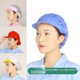thumbnail image 2 of Gorro de cocina, gorro de chef, gorro de trabajo a prueba de polvo y transpirable, gorro de camarero, gorro higiénico para alimentos, gorro de catering para hombres y mujeres, 2 of 6