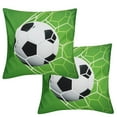thumbnail image 3 of 2Pcs Sports Ball Pattern Style Cushion Cover Couch Sofa Pillow Case Pillowcase for Home DecorationFootball, 3 of 8