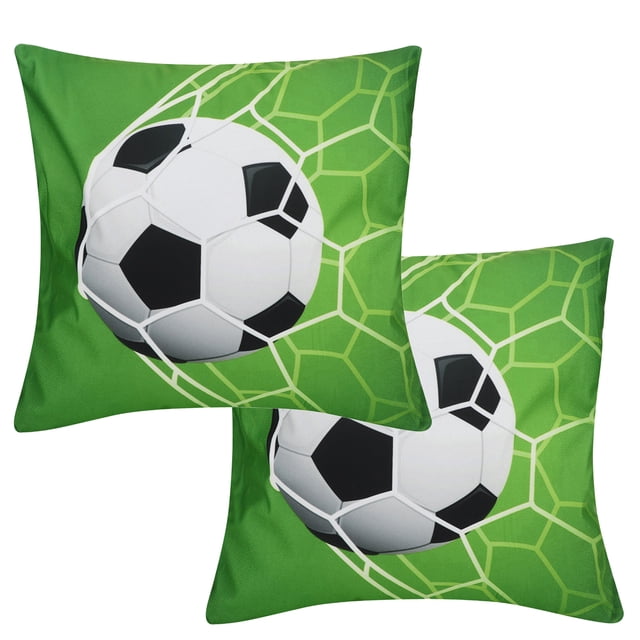 Funda de almohada con diseño de pelota deportiva, 2 unidades, funda de almohada con patrón de pelota deportiva, a medida para la perfección