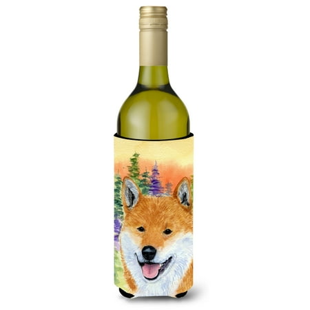 

Caroline s Treasures SS8234LITERK Shiba Inu Wine Bottle Hugger Wine Bottle multicolor