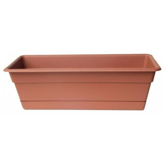 24in Dura Cotta Window Box Terra Cotta