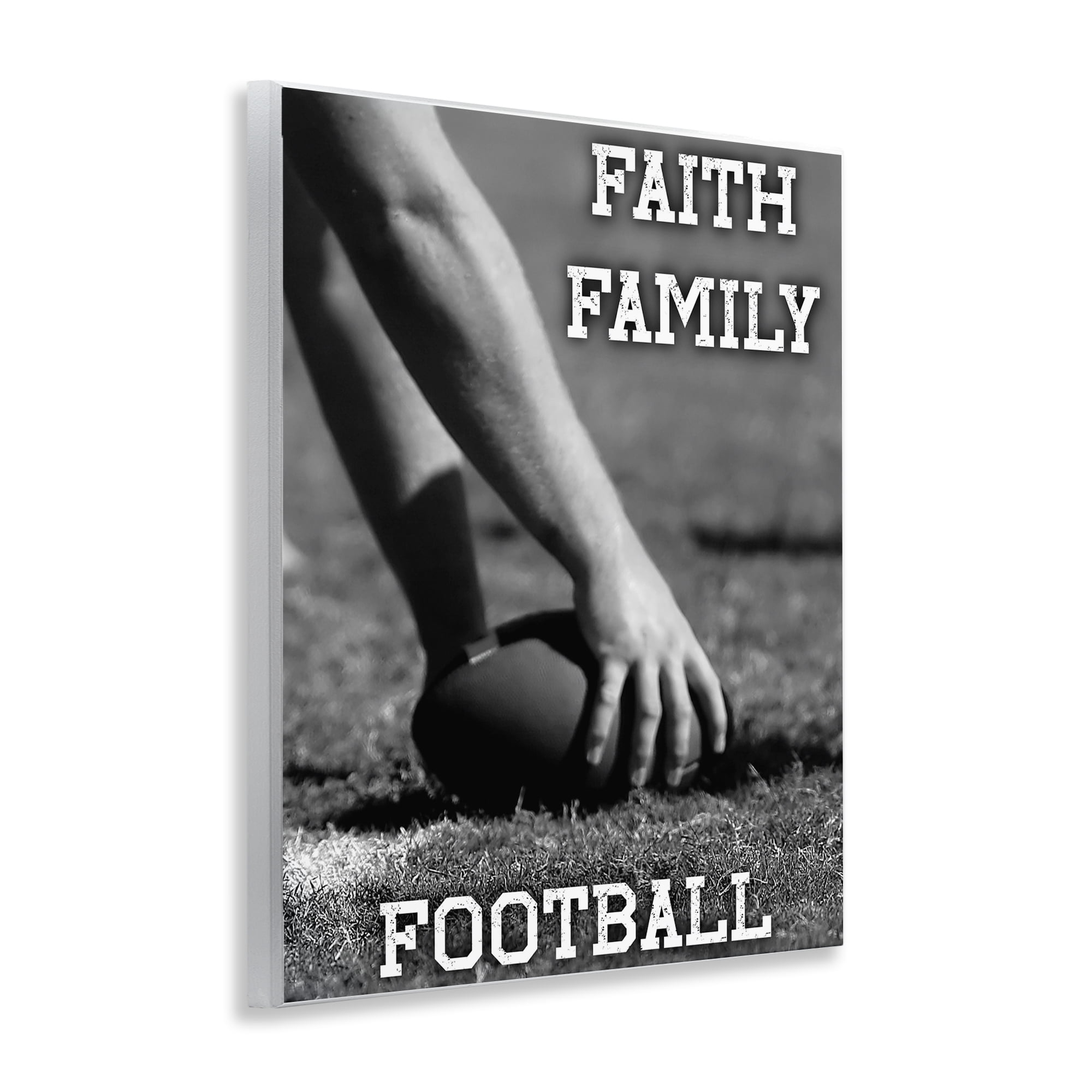 Stupell Industries Faith Family Football Hike Wall Plaque Art, design by Marcus Prime