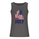 thumbnail image 3 of Tanques para Hombre para el Verano Solto Chaleco Impresión Deportivo Cuello Redondo, Casual, 3 of 4