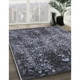 thumbnail image 3 of Ahgly Company Machine Washable Indoor Rectangle Industrial Modern Dark Goldray Black Area Rugs, 2' x 3', 3 of 7