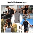 thumbnail image 5 of Uemuo Ladybugs on Black and White Striped Pattern Men's Sleeveless T-Shirt,Muscle Athletic Tank Top, Moisture-wicking Quick-dry Breathable Classic Tee Top for Gym Run Outdoor Sports-Small, 5 of 8