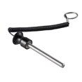 thumbnail image 1 of S SERENABLE Aluminum Alloy Weight Stacking Pin, Fitness Weight Stacking Pin Replacement Weight Machine Pin with Pull Cord, Comfortable Grip for Commercial Gym, Ho black, 1 of 8