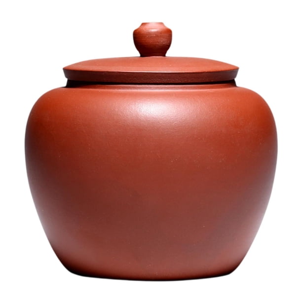 Lata de té Latas de té Lata de té Organizador multifuncional Fácil de usar Tarro de té para Marrón rojizo