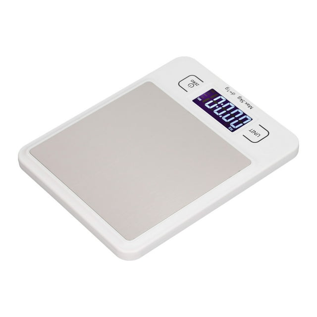 Báscula de cocina, báscula para alimentos, báscula de gramos de capacidad de 5 kg, báscula digital para alimentos, parte superior de la línea