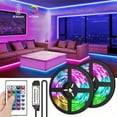 thumbnail image 2 of 3 Pcs Bluetooth LED Light Strip 5V USB TV Backlight with 21 Modes 160000 Colors for Monitor Desk Cabinet Living Room Bedroom Party Decoration, 2 of 9