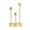 TYPE16, variant on Efavormart 2 Pack | 4 Arm 8" Gold Metal Geometric Taper Candle Candelabra Holder Centerpiece For Weddings Birthday Parties