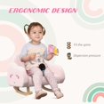 thumbnail image 5 of Qaba Rocker Armchair for Nursery Playroom Preschool for 1.5-5 Years, Pink, 5 of 9