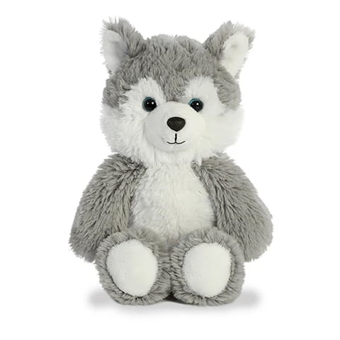Aurora - Small Gray Cuddly Friends - 8 inch Husky - Playful Stuffed Animal