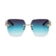 thumbnail image 2 of Gafas de Sol Shiratori Sin Montura con Borde Cortado para Mujer, Degradado Verde, 2 of 2