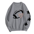 thumbnail image 3 of ZSQDM Women's Hoodless Sweatshirt Halloween/Christmas Sweater Football Funny Sweatshirt for Women Graphic Print Sunday Casual Long Sleeve Crewneck 2025 Fall Pullover Polyester (Xxl), 3 of 3