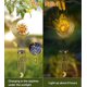thumbnail image 4 of Campanas de viento solares de sol y luna para exteriores, con bola de cristal agrietado, resistentes al agua, con sonido profundo, para decoración de jardín, regalo de condolencia para mujeres., 4 of 5